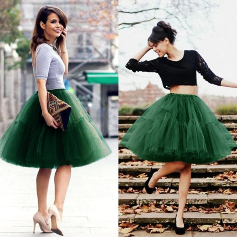 4.87€ 65% OFF|Rockabilly Petticoat Tutu Tulle | Tulle Petticoat