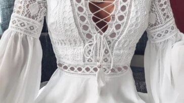 17.95€ |Women's A Line Dress Short Mini Dress White Black Re